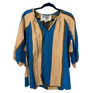 Ace & Jig Raglan Blouse in Journey / Size XL